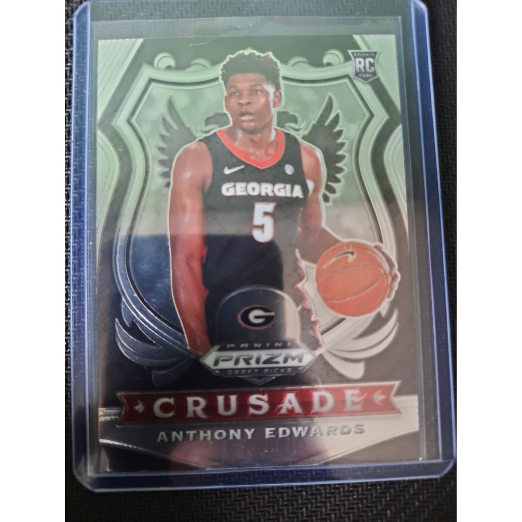 2020 21 Panini Prizm Draft Picks 81 Anthony Edwards Crusade Rookie 
