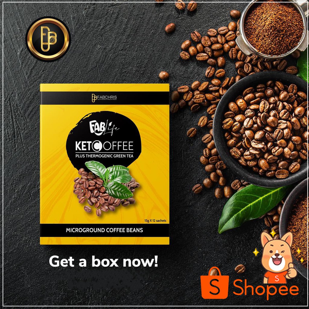 Keto Thermogenic Green Tea Coffee by FABLife Slimming Coffee KETO