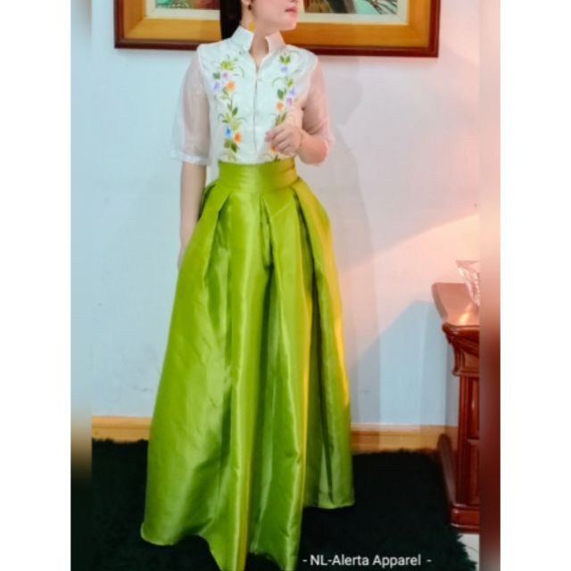 filipiniana terno blouse