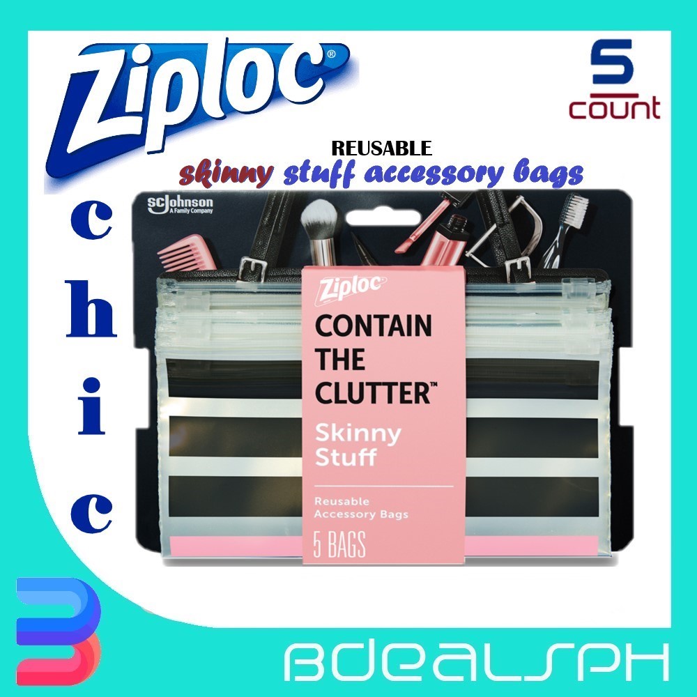 Ziploc Essential / Skinny Stuff Accessory 5 Bags Shopee Philippines