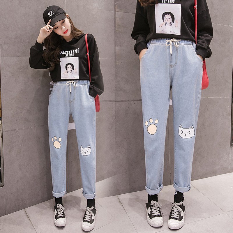 korean jeans outfit