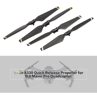 8330F Quick Release CW CCW Propeller Prop for DJI Mavic Pro RC Drone Black 1