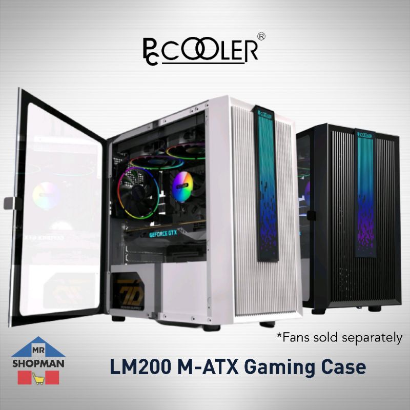 Pccooler LM200 Black / White MATX Desktop Computer PC Case Shopee Philippines