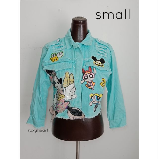 pastel denim jacket