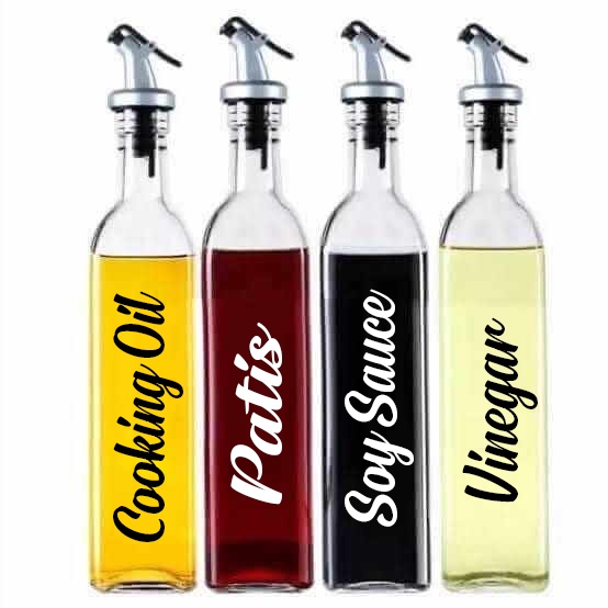 Customized Label for Condiments Bottle (Vinyl Sticker) Shopee Philippines