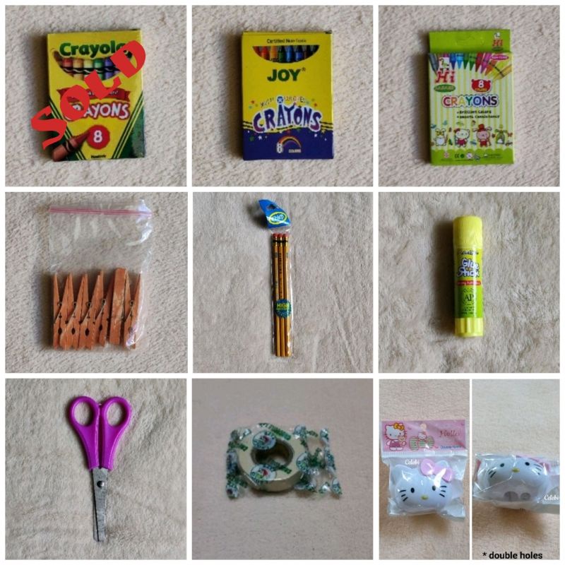 School Supplies Crayola Crayon Folder Envelope Masking Tape