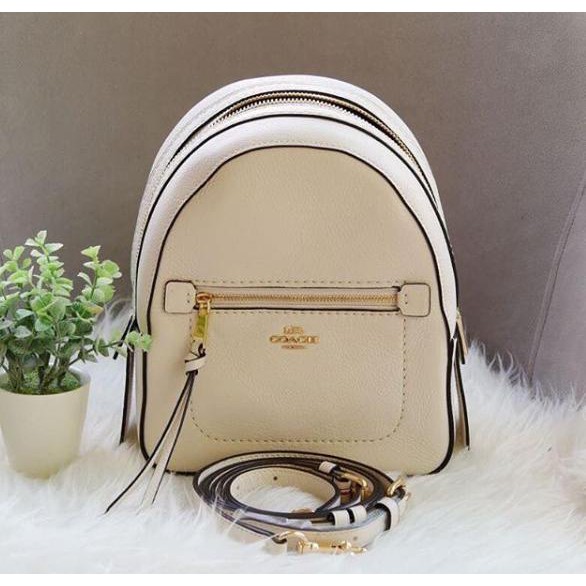 coach andi backpack white