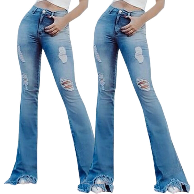 full leg ripped jeans