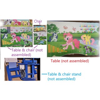 my little pony table and chair set