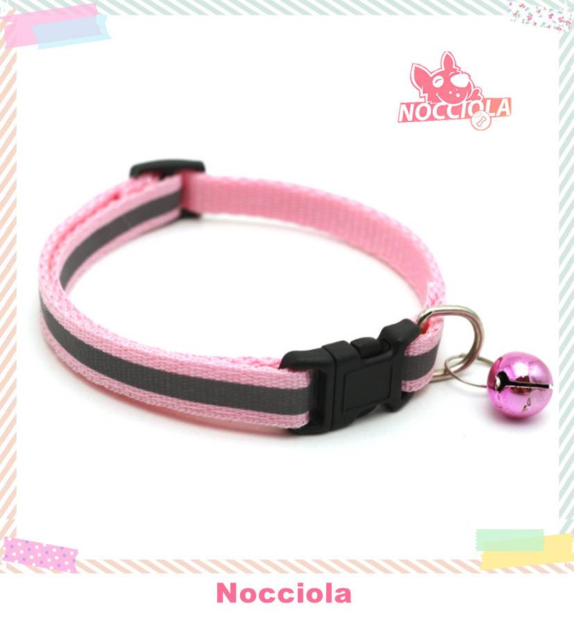 NOCCIOLA Dog and Cat Pet Collar  Adjust Safety Buckle Bell Leash for Puppy Dog and Cat Puppy #4