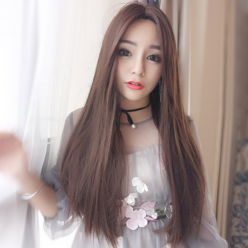 Wig Mixed 3 Pcs The New Korean Wig Women Long Straight Hair