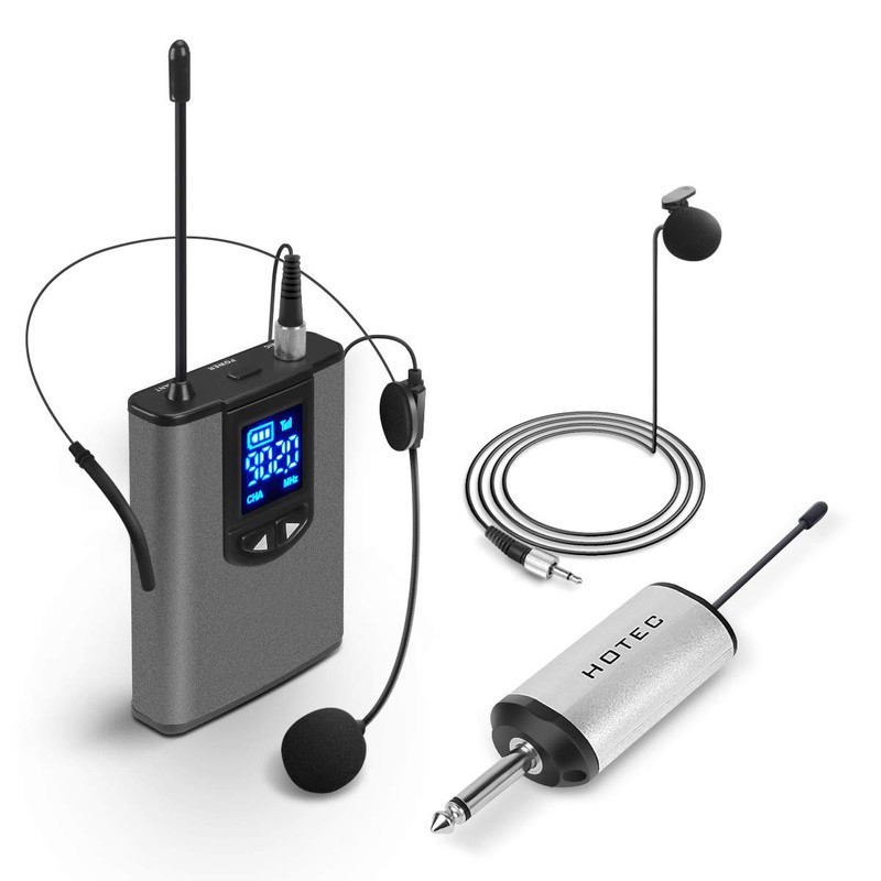 lapel microphone with speaker