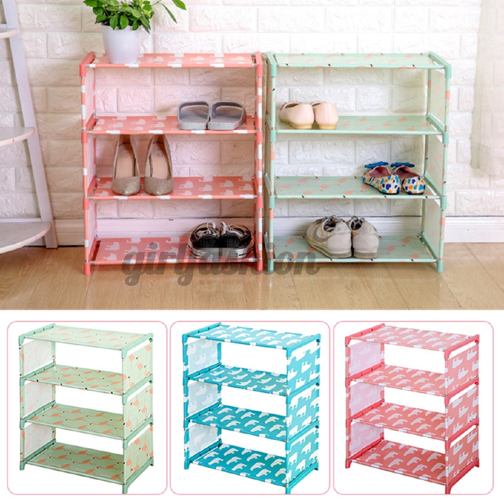 4 Layer Home Shoe Rack Shelf Storage Closet Organizer Cabinet Stand Wall Bench Shopee Philippines