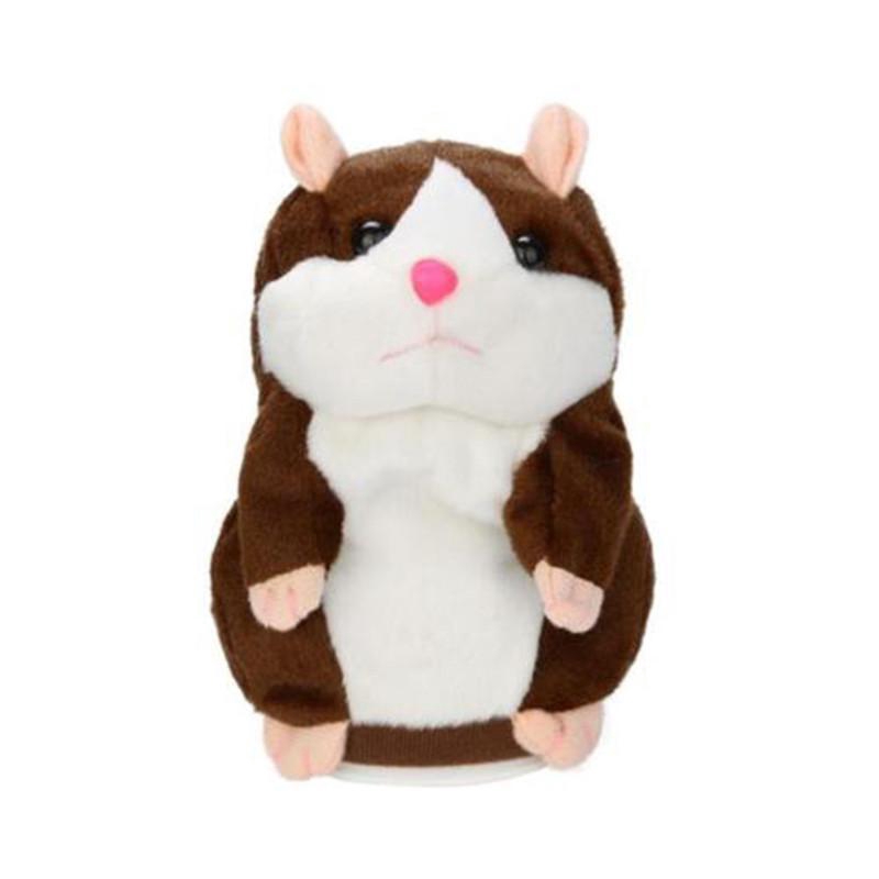 Talking Hamster Cute Xmas Gift Plush Toy Pet Chat Mimicry Nod Mouse Record Electronic Pets Toys Games