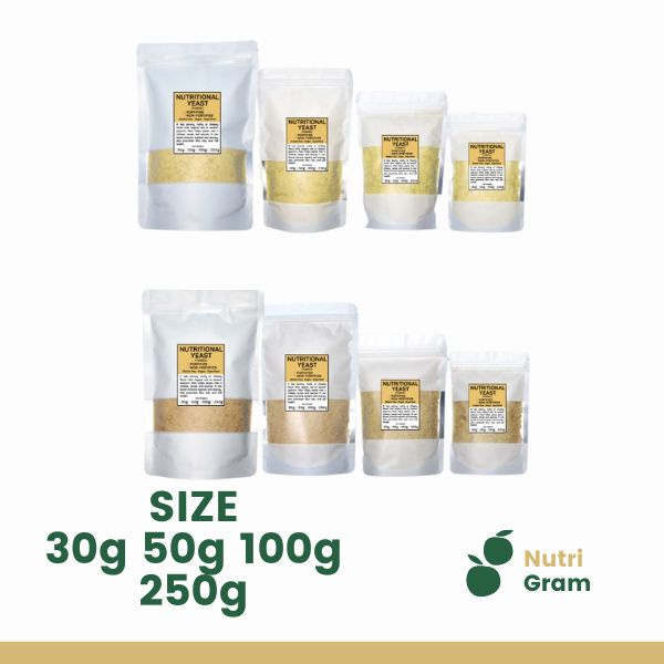 FORTIFIED/NONFORTIFIED NUTRITIONAL YEAST KETO APPROVED 100G 250G