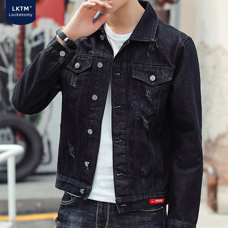 denim jacket black