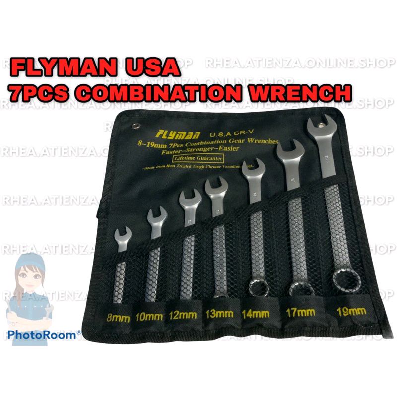 Flyman 7pcs Combination Wrench set 8mm19mm Flyman Tools Original