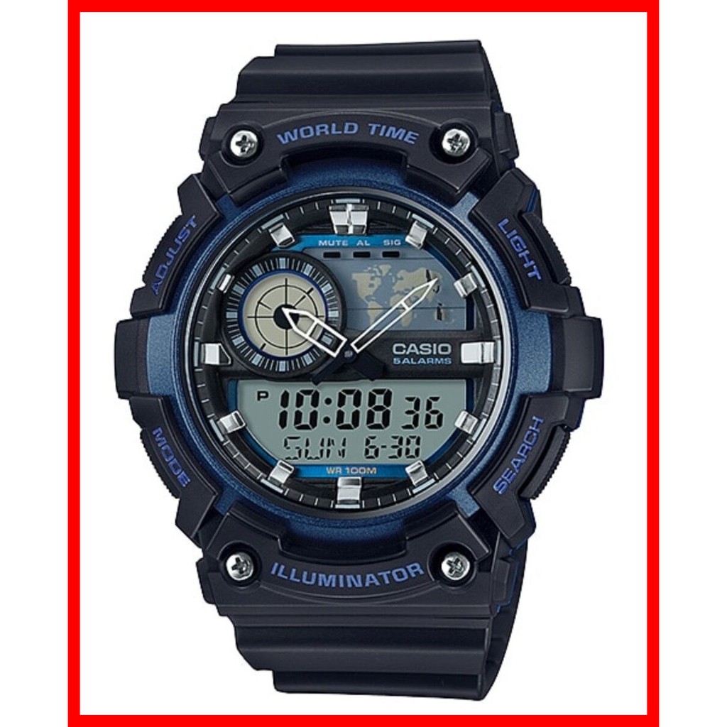 casio illuminator black watch