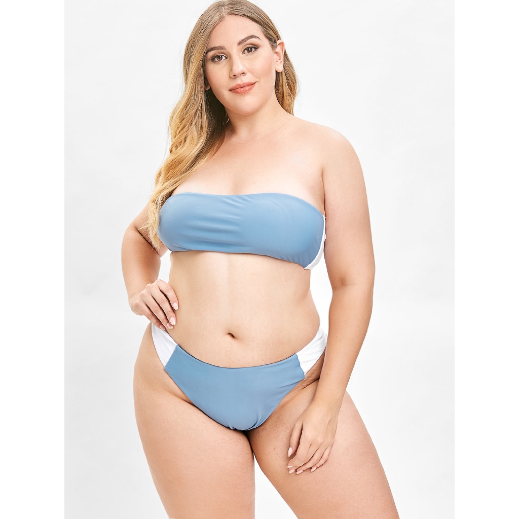 bandeau bikini plus size