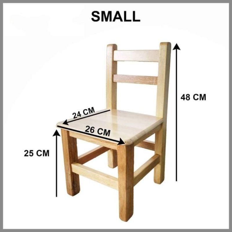 BB Small Chair for Kids Wooden Kiddie Chair Shopee Philippines