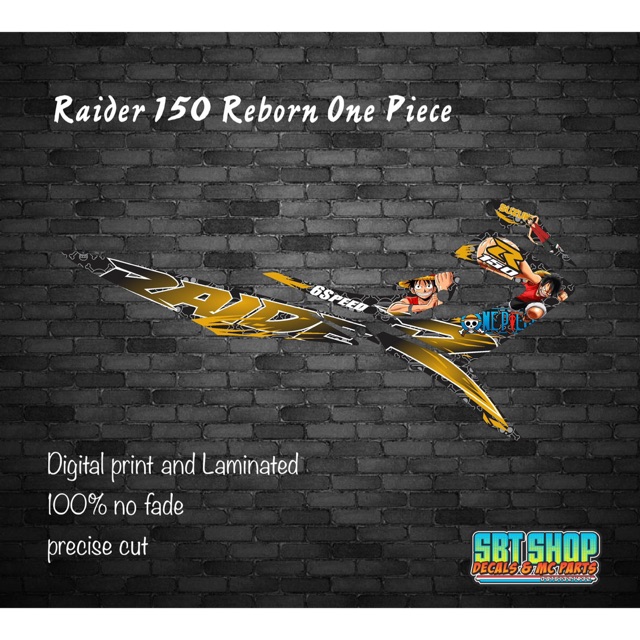 Raider150 Decals One Piece Shopee Philippines