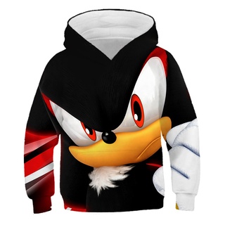 Spring Autumn Boys Girls Casual Super Sonic Hoodies 2022 New Fashion Loose Long Sleeves Sweatshirts Clothes Ameica Anime Outwear #7