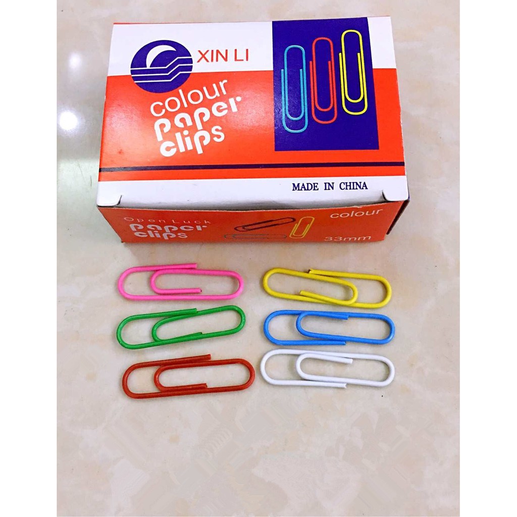 1Box/100Pcs Color Paper Clip COD Shopee Philippines