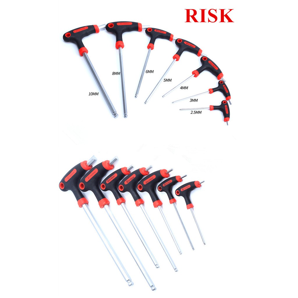 RISK THandle Hex Key Wrench Ball End Allen Hex Key Wrench Spanner Hand