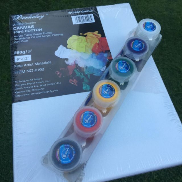 Painting Set Canvas and Acrylic Paint Shopee Philippines