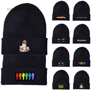 2019 Billie Eilish Knitted Skullies Beanie Hats Outdoor Casual Ski Hip Hop Winter Warm Hats Shopee Philippines - 2019 hot roblox games rock band symbol black pink skullies beanie knitted cotton hat cap cosplay costume unisex cool gift new from wisdom999 272