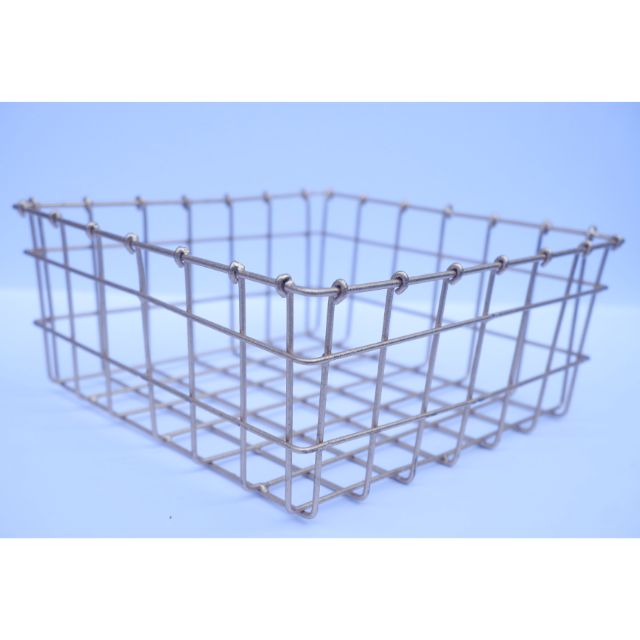 Metal Gold Basket Organizer For Vanity Square Shaped Shopee Philippines