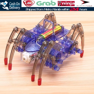 【Fast Delivery】DIY Electronic Assemble Educational Toy For Children Electric Spider Robot Kid Toy