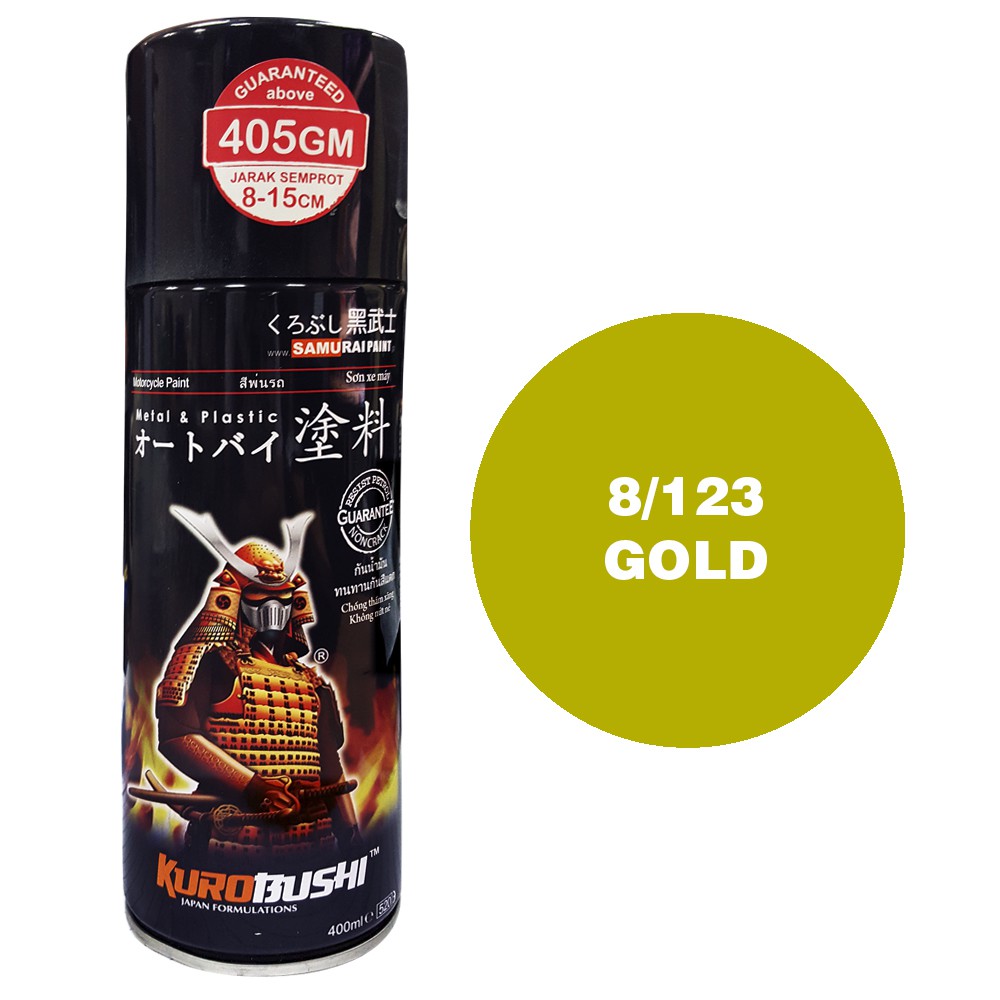 08/123 GOLD Samurai Spray Paint 400ML Shopee Philippines