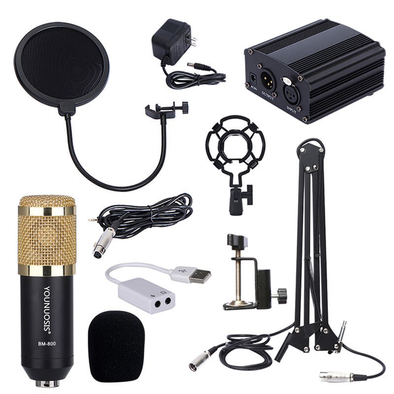 BM800 Professional Condenser Sound Recording Microphone Set Shopee Philippines