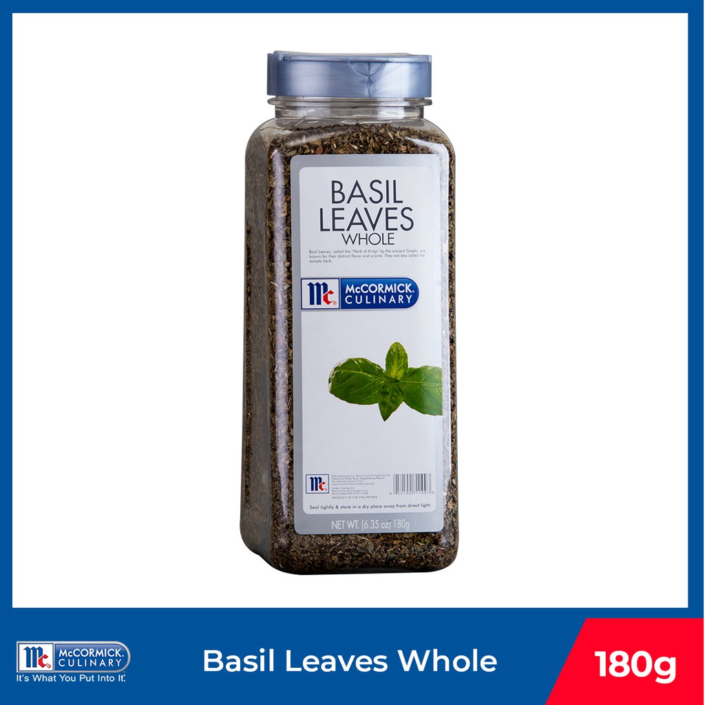 McCormick Basil Leaves Whole 180g Shopee Philippines