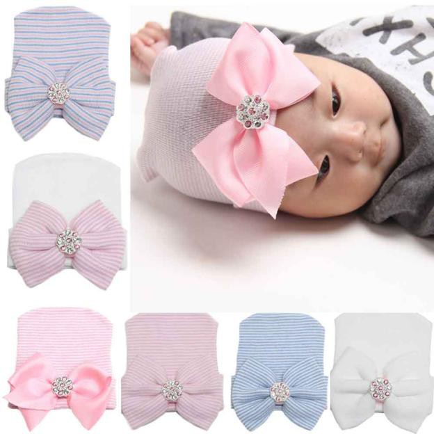 beanie with bow baby