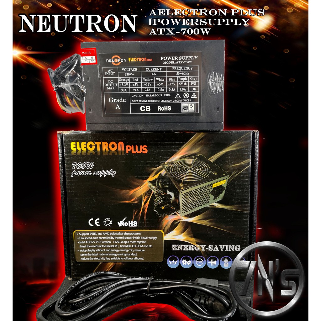 Power Supply Neutron Electron Plus ATX700w Shopee Philippines