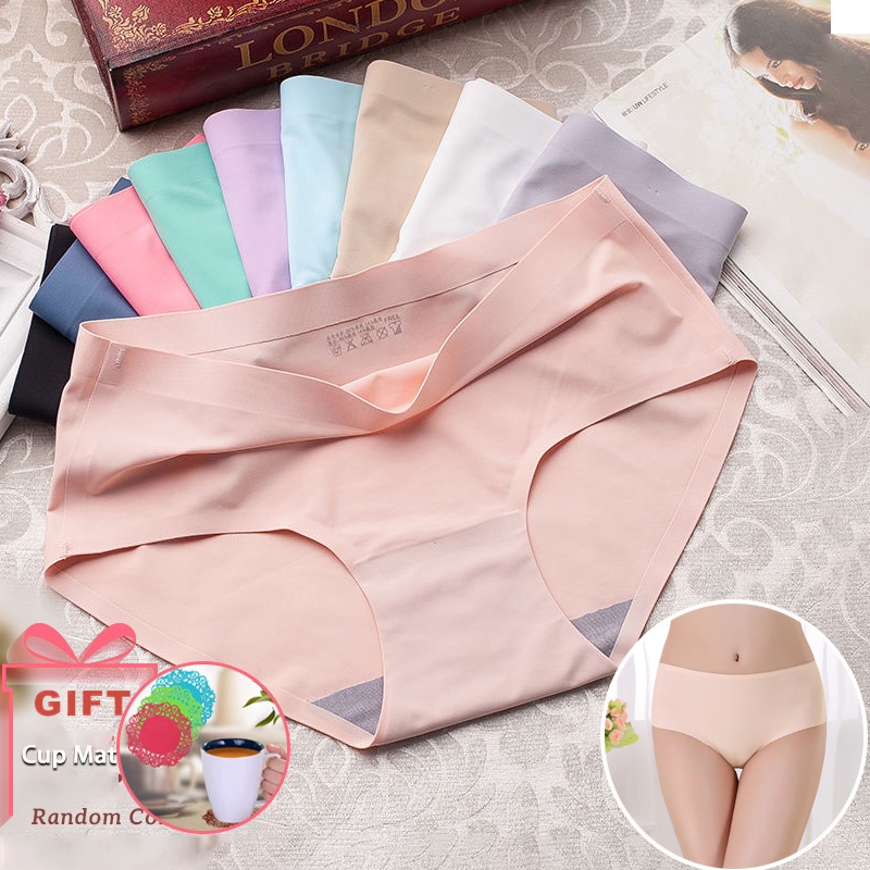 [COD+Fast delivery]No trace panty seamless pantys ice silk Lingerie ...