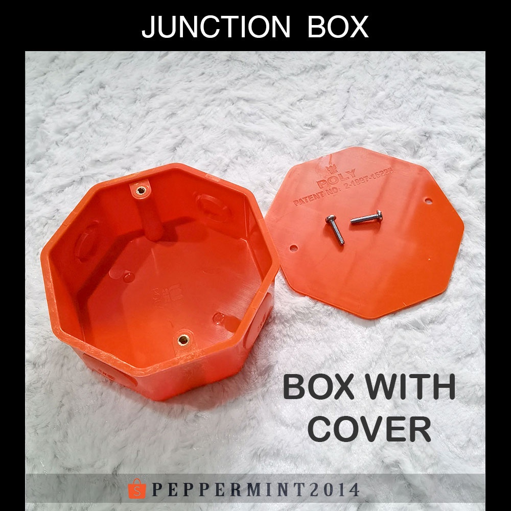 POLY Brand Heavy Duty Junction Box 4 x 4 Housing Cover Receptacle