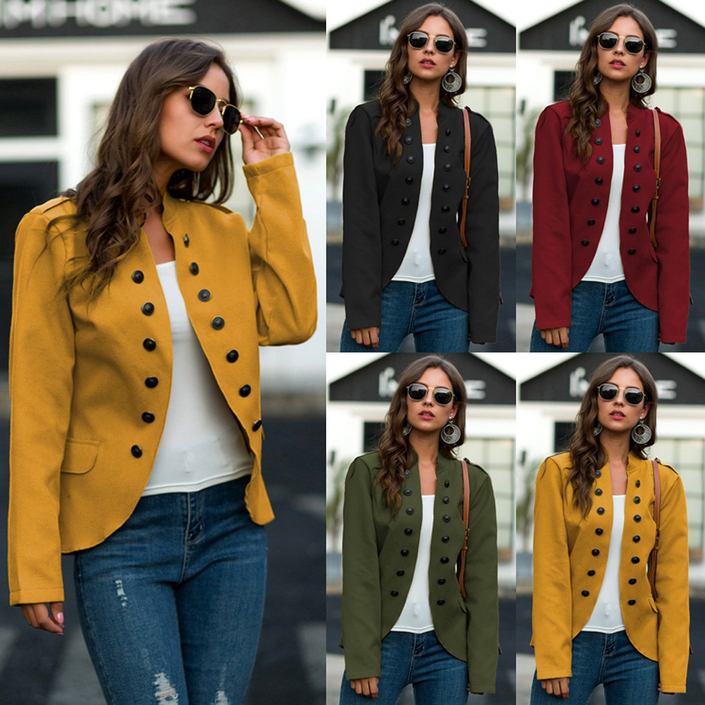 military style jacket womens plus size