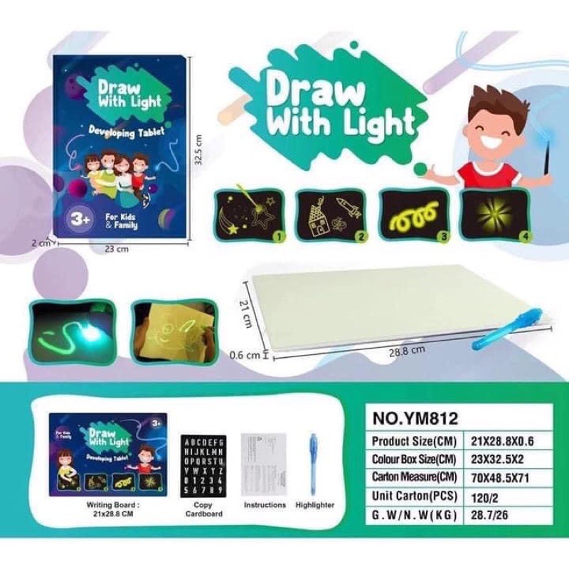 Draw With Light Developing Tablet Shopee Philippines