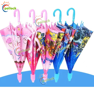 Children's Tela Umbrella Character design With Non Dripping Sleeve cover Babies&kids Rain Gear