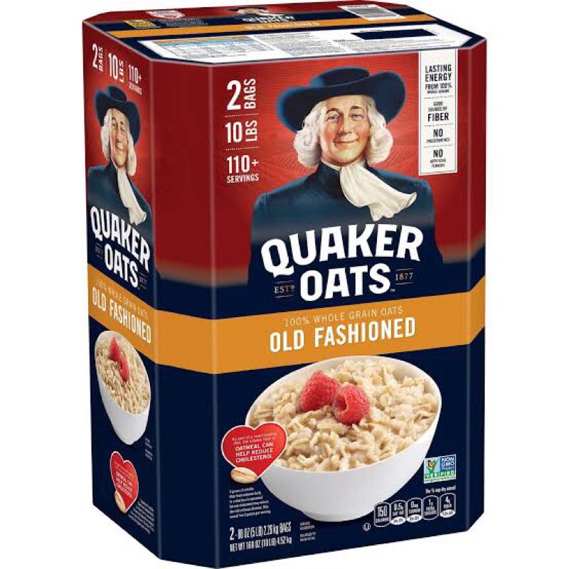 Quaker Oats Old Fashioned 2(5Lb Bags) Net Wt 4.52Kg | Shopee Philippines