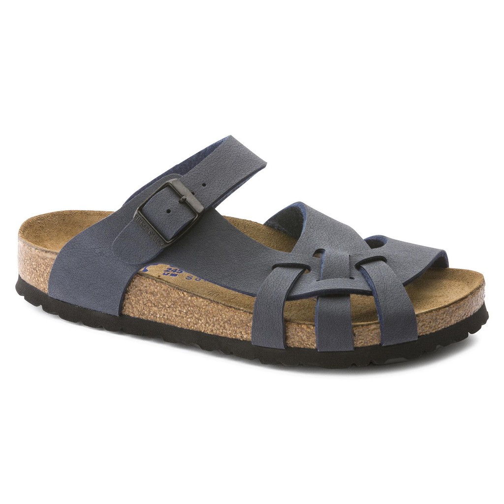 navy birkenstocks women's