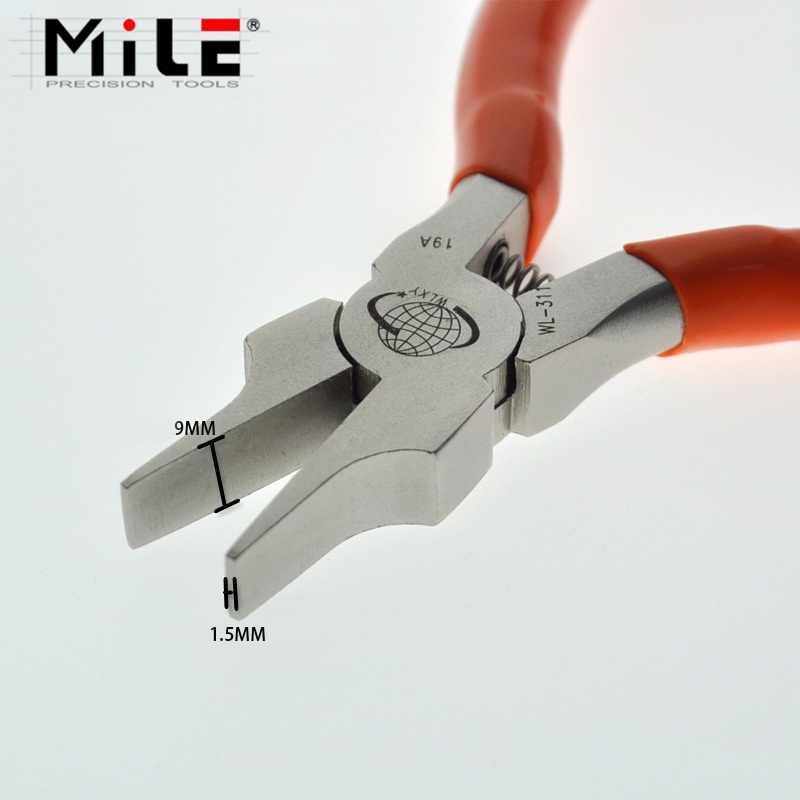 5.3Wide-Head Flat Nose Pliers Special Toothless Design Suitable for Repairing Electronic Components Personal DIY Making