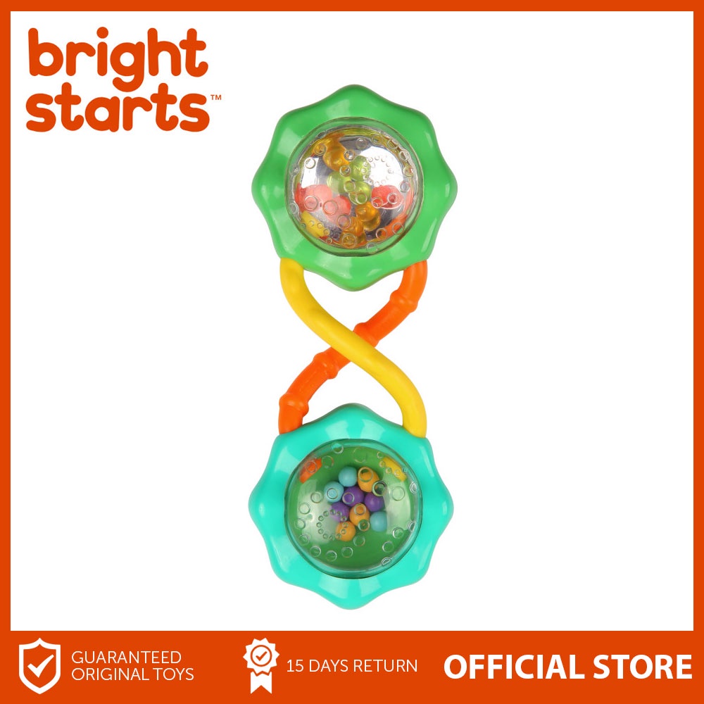 Bright Starts Rattle & Shake Barbell Toy | Shopee Philippines