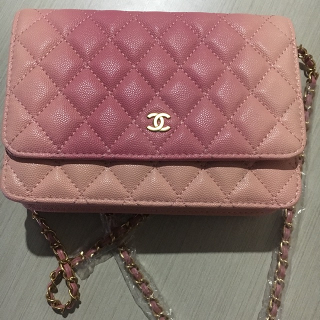 chanel pink sling bag