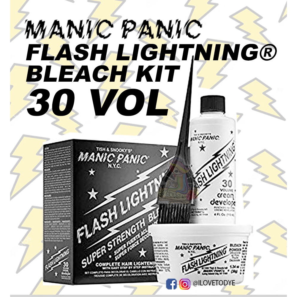 Manic Panic 30 VOL FLASH LIGHTNING BLEACH KIT 30 VOLUME CREAM