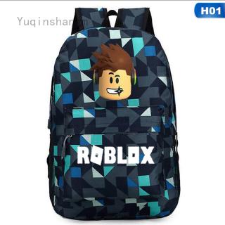 Roblox Student S Chequered Cool Schoolbag For Boys Computer Bag
