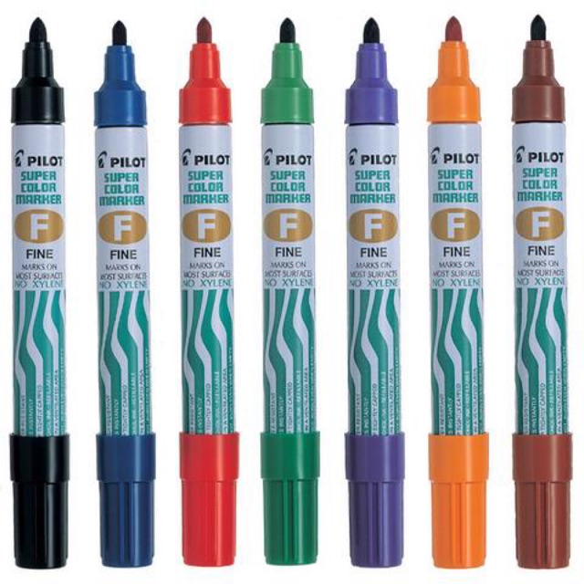 Pilot Super Color Permanent Marker Broad and Fine Shopee Philippines